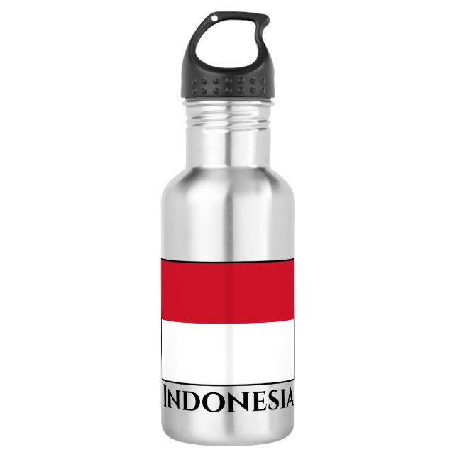 Indonesia (Indonesian) Flag 532 Ml Water Bottle (Front)