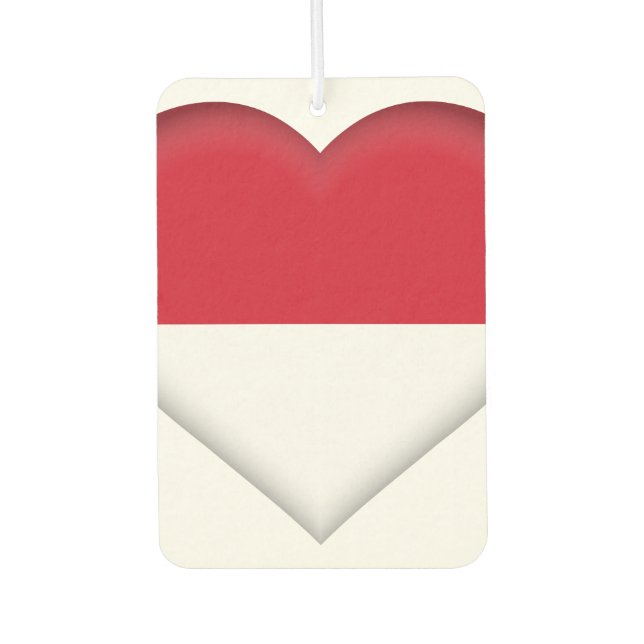 Indonesia (Indonesian) Flag Car Air Freshener (Front)