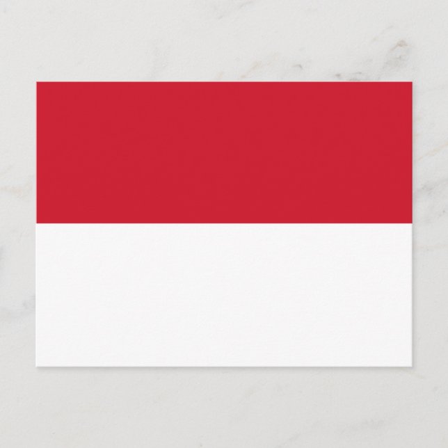 Indonesia (Indonesian) Flag Postcard (Front)