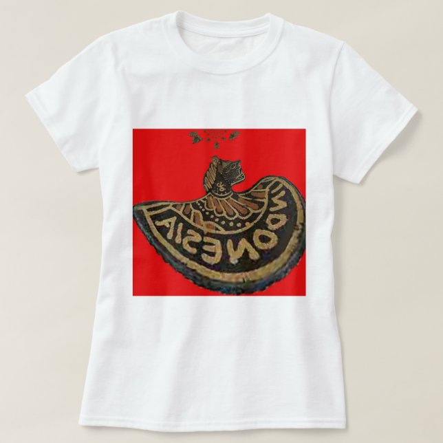 Indonesia Javanese Shadow Puppet Cultural Art T-Shirt (Design Front)