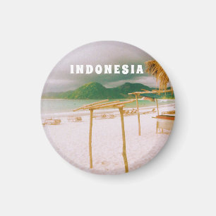 Indonesia Lombok Tropical Paradise Print Magnet