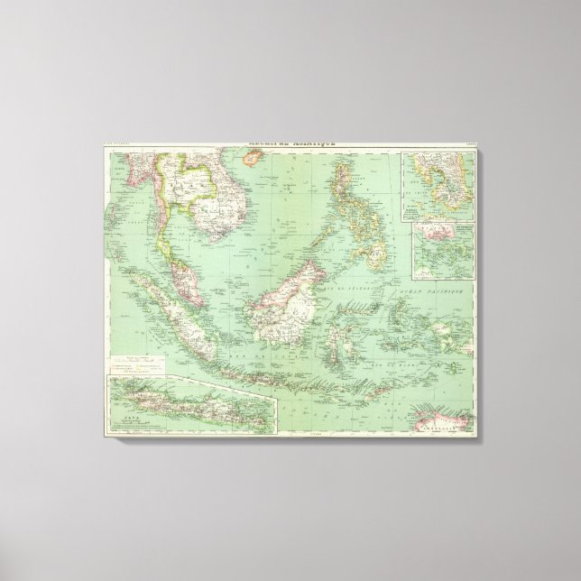 Indonesia, Malaysia Canvas Print (Front)