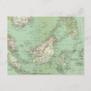 Indonesia, Malaysia Postcard