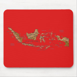 Indonesia Map Mousepad