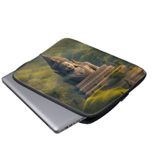 Indonesia Mountain Buddha Laptop Sleeve