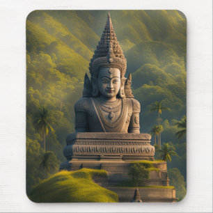 Indonesia Mountain Buddha Mouse Mat