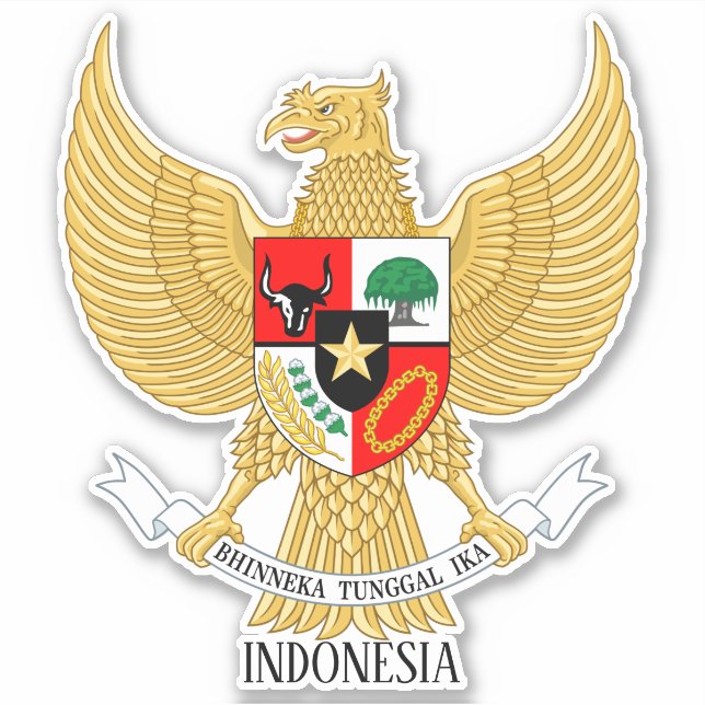 Indonesia National Emblem Patriotic (Front)