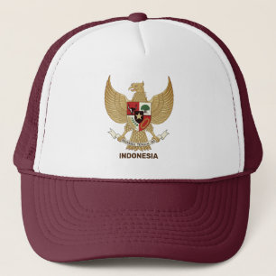 Indonesia National Emblem Trucker Hat