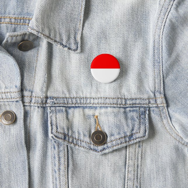 Indonesia National Flag 3 Cm Round Badge (In Situ)