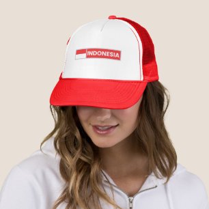 Indonesia National Flag Trucker Hat