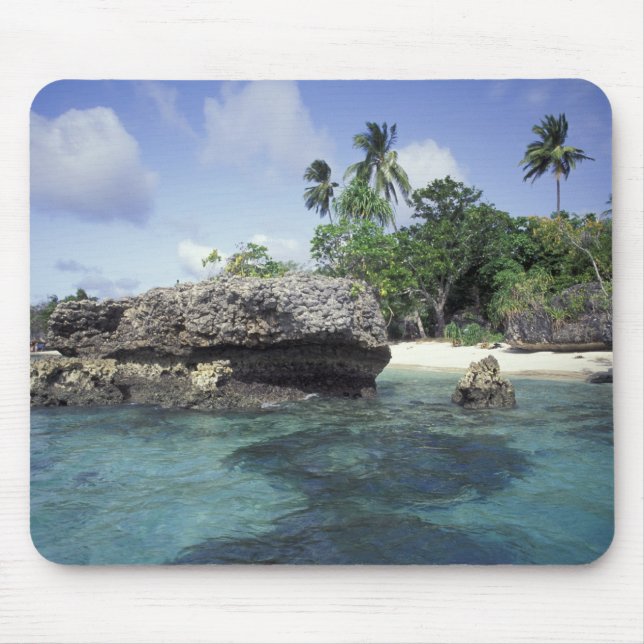 Indonesia. Rock formations along shore Mouse Mat (Front)