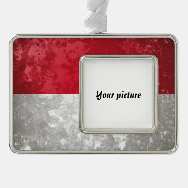 Indonesia Silver Plated Framed Ornament (Front)