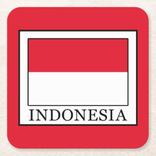 Indonesia Square Paper Coaster