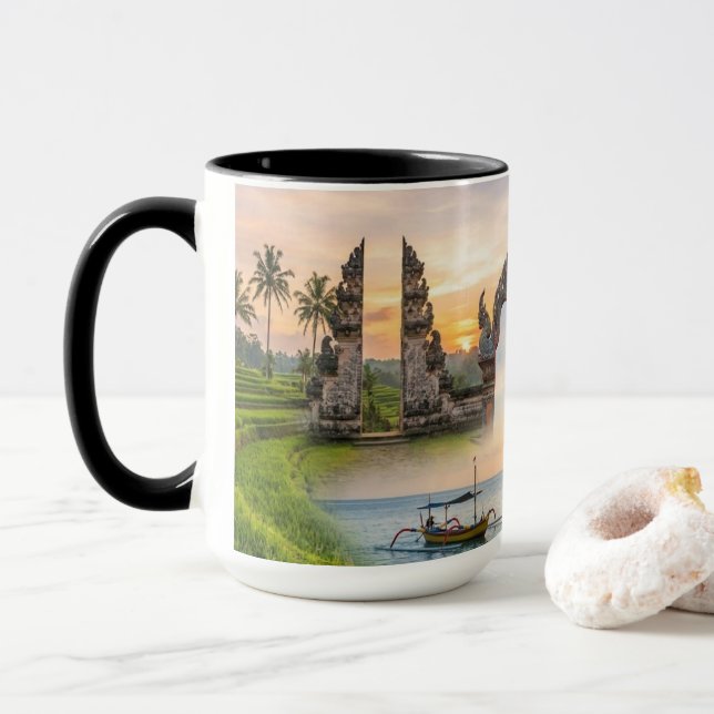 Indonesia Thailand Cultural Heritage Diversity Mug (With Donut)