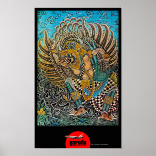 Indonesia Vintage Travel Poster Restored