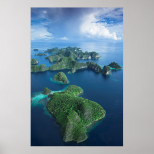 Indonesia, West Papua. Aerial Of Raja Ampat Poster