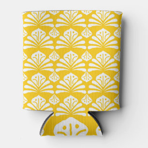 Indonesian batik: kawung, gurda motifs. can cooler