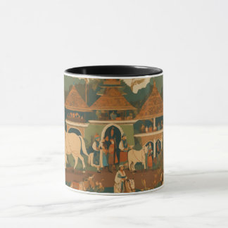 Indonesian Batik Miniature Painting Mug
