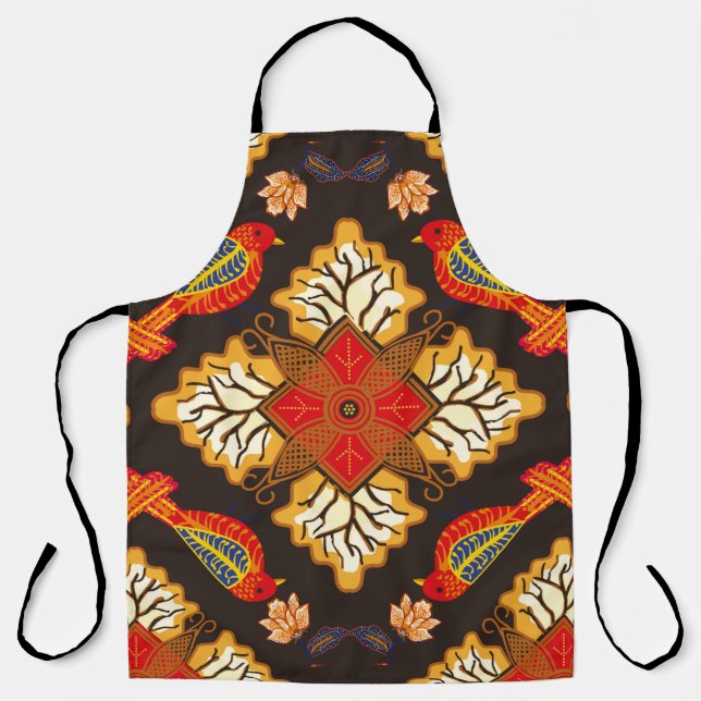 Indonesian batik motif with a very distinctive flo apron (Front)
