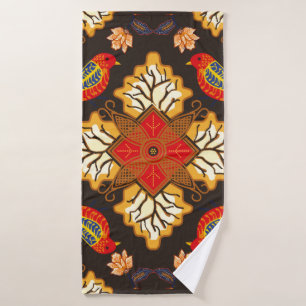 Indonesian batik motif with a very distinctive flo bath towel