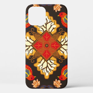 Indonesian batik motif with a very distinctive flo iPhone 12 case