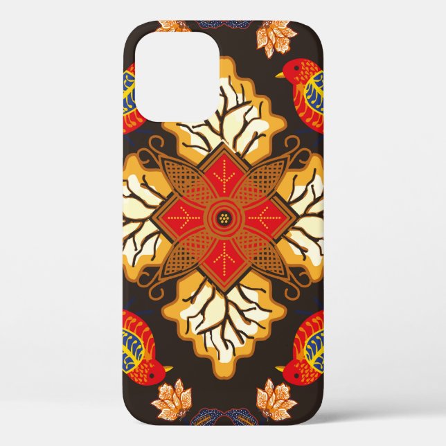 Indonesian batik motif with a very distinctive flo Case-Mate iPhone case (Back)