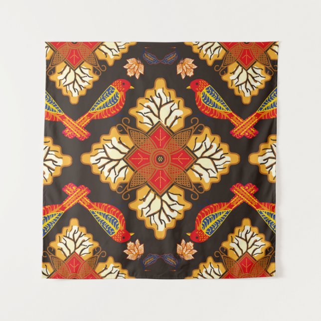 Indonesian batik motif with a very distinctive flo tapestry (Front)