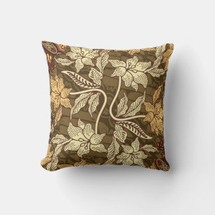 Indonesian batik motifs with flora and fauna patte cushion