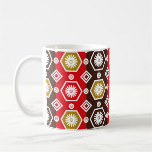 Indonesian batik motifs with very distinctive plan coffee mug