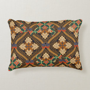 Indonesian batik motifs with very distinctive plan decorative cushion