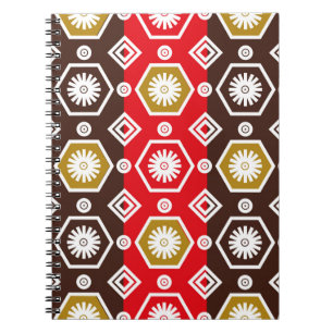 Indonesian batik motifs with very distinctive plan notebook