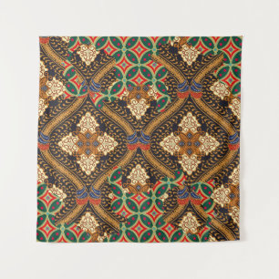 Indonesian batik motifs with very distinctive plan tapestry