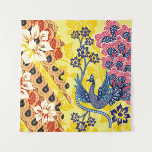 Indonesian batik motifs with very distinctive plan tapestry