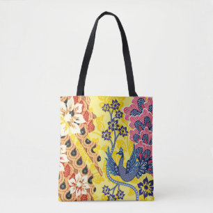 Indonesian batik motifs with very distinctive plan tote bag
