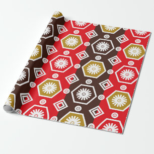 Indonesian batik motifs with very distinctive plan wrapping paper