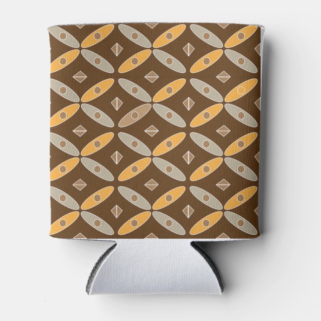 Indonesian Batik Pattern Can Cooler (Front)