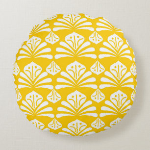 Indonesian batik typical design, combination of ka round cushion