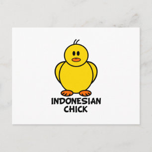 Indonesian Chick Postcard