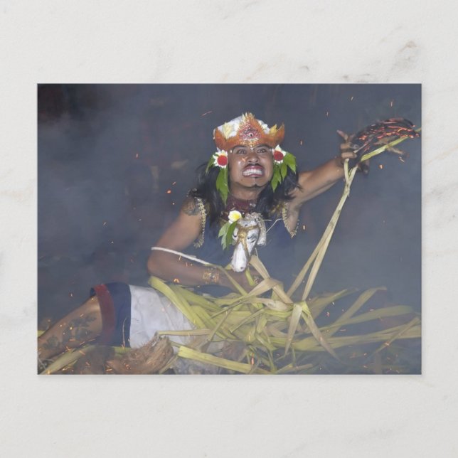 Indonesian dancer postcard (Front)