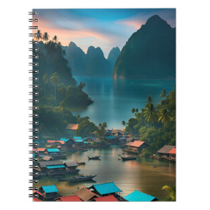 Indonesian Fishing Village Notebook