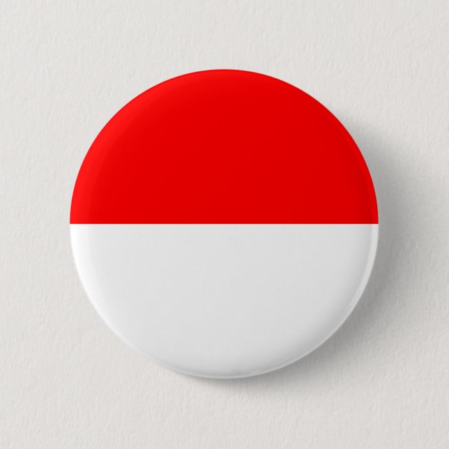 Indonesian Flag (Indonesia) 6 Cm Round Badge (Front)