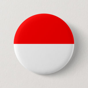 Indonesian Flag (Indonesia) 6 Cm Round Badge