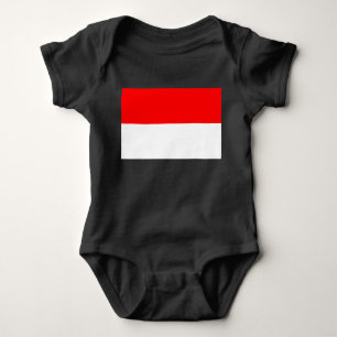 Indonesian Flag (Indonesia) Baby Bodysuit