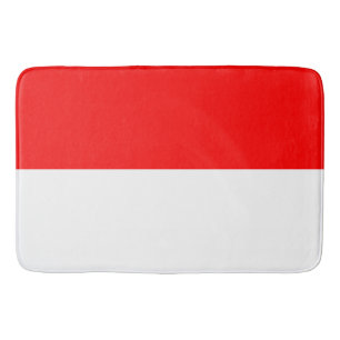 Indonesian Flag (Indonesia) Bath Mat