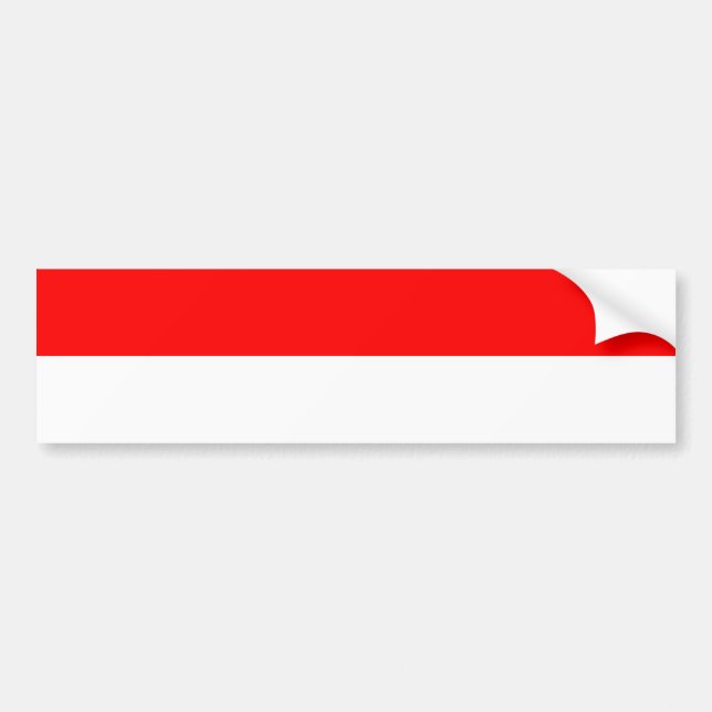 Indonesian Flag (Indonesia) Bumper Sticker (Front)