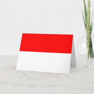 Indonesian Flag (Indonesia) Card