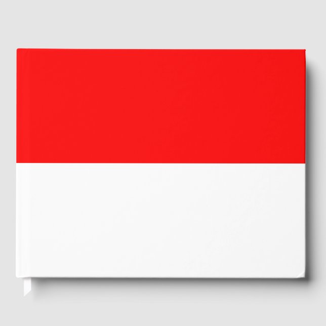 Indonesian Flag (Indonesia) Guest Book (Front)