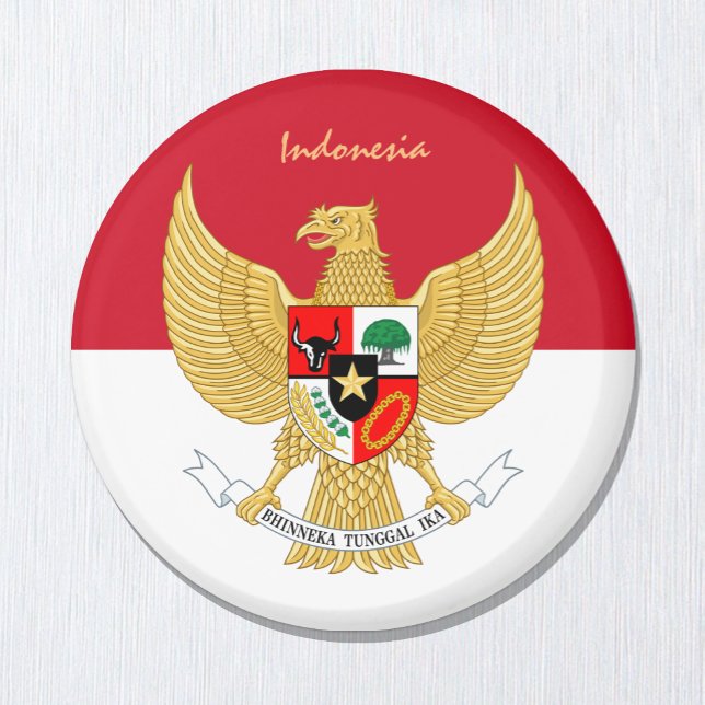 Indonesian flag & Indonesia holiday /sports fans M Magnet (Creator Uploaded)
