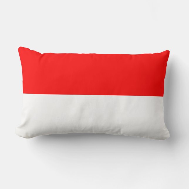 Indonesian Flag (Indonesia) Lumbar Cushion (Front)