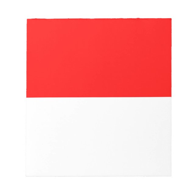Indonesian Flag (Indonesia) Notepad (Front)